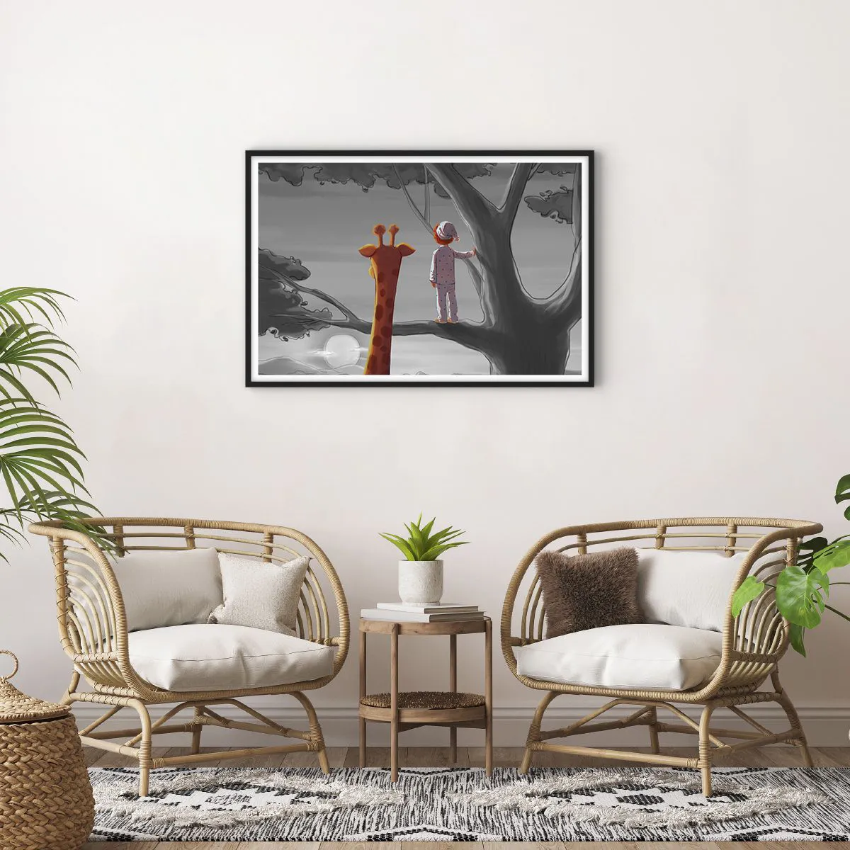 Póster en marco negro - ¿Está sucediendo de verdad? - 91x61 cm