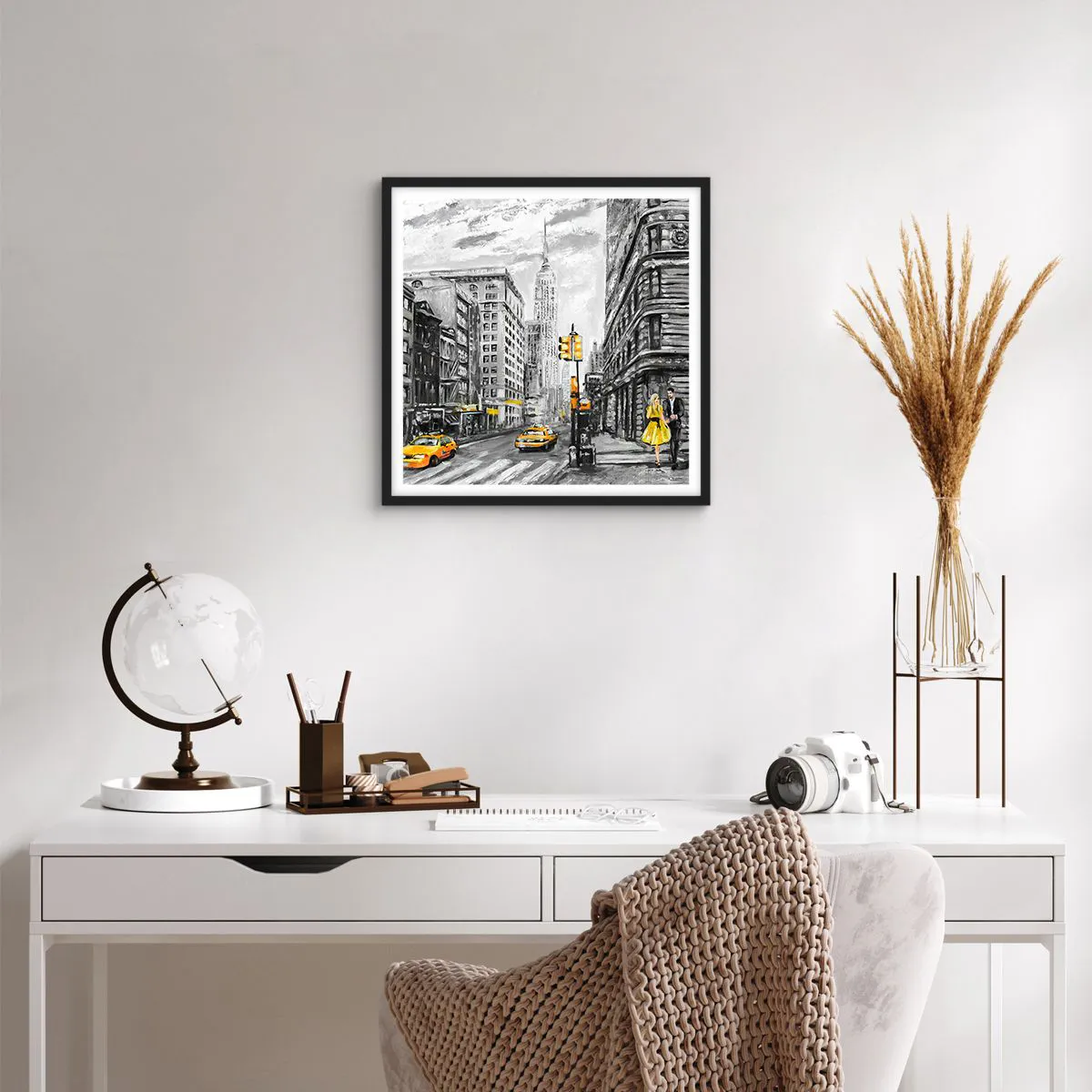 Poszter fehér keretben - Egy New York-i történet - 40x40 cm