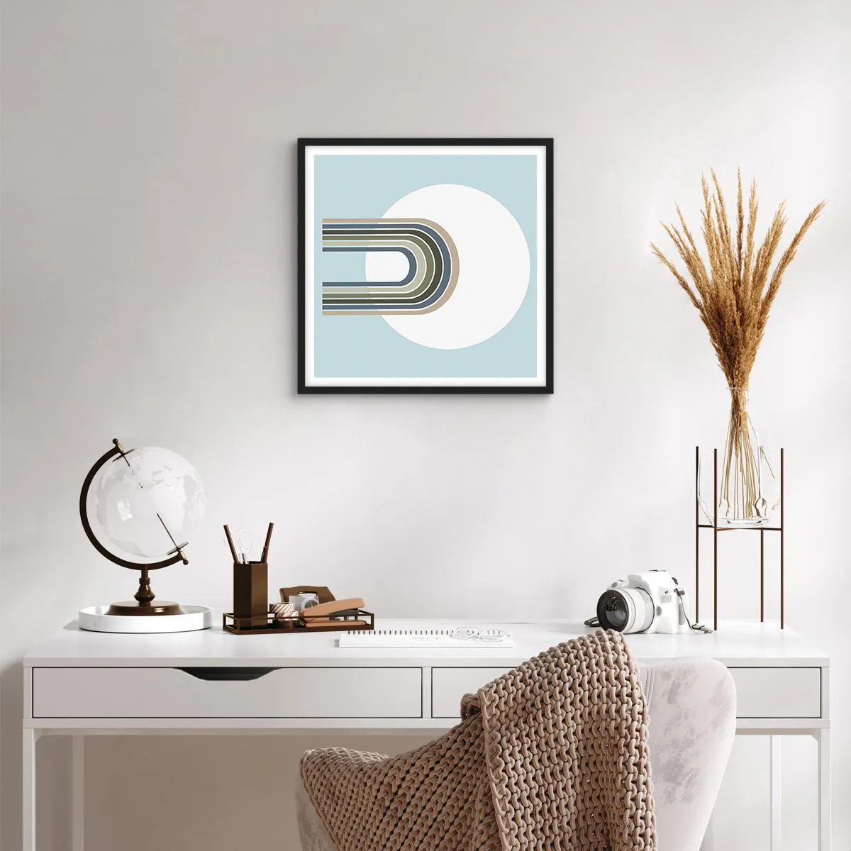 Poster in cornice nera - Attrazione irresistibile - 40x40 cm