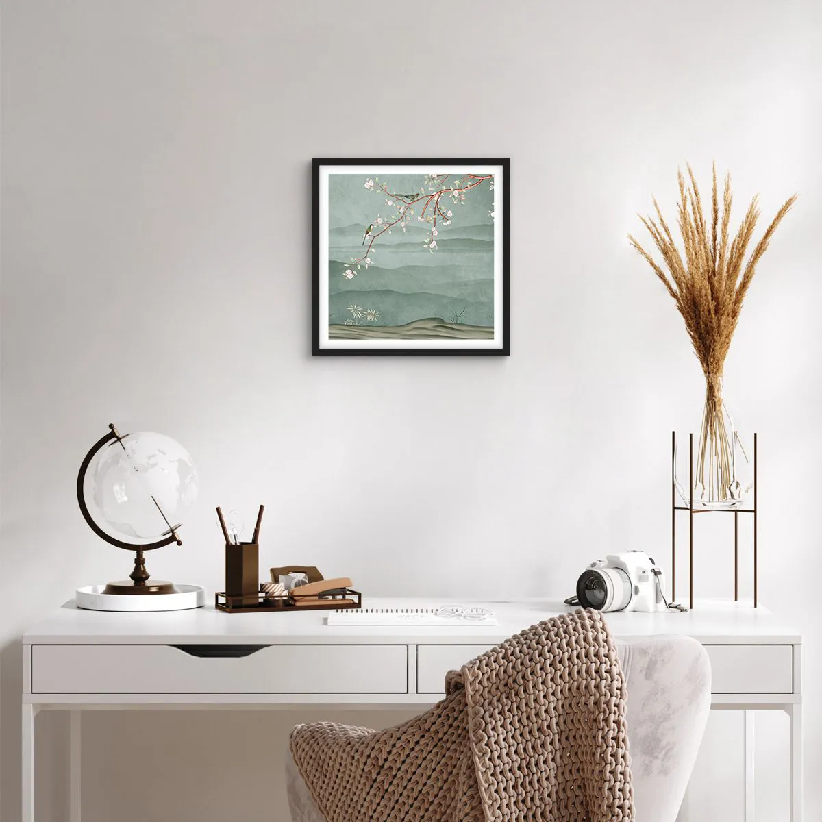 Poszter fehér keretben - Tavasz, ah, te vagy az - 40x40 cm