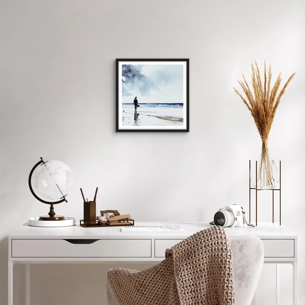 Plagát v čiernom ráme - Rozhovor s morom - 40x40 cm