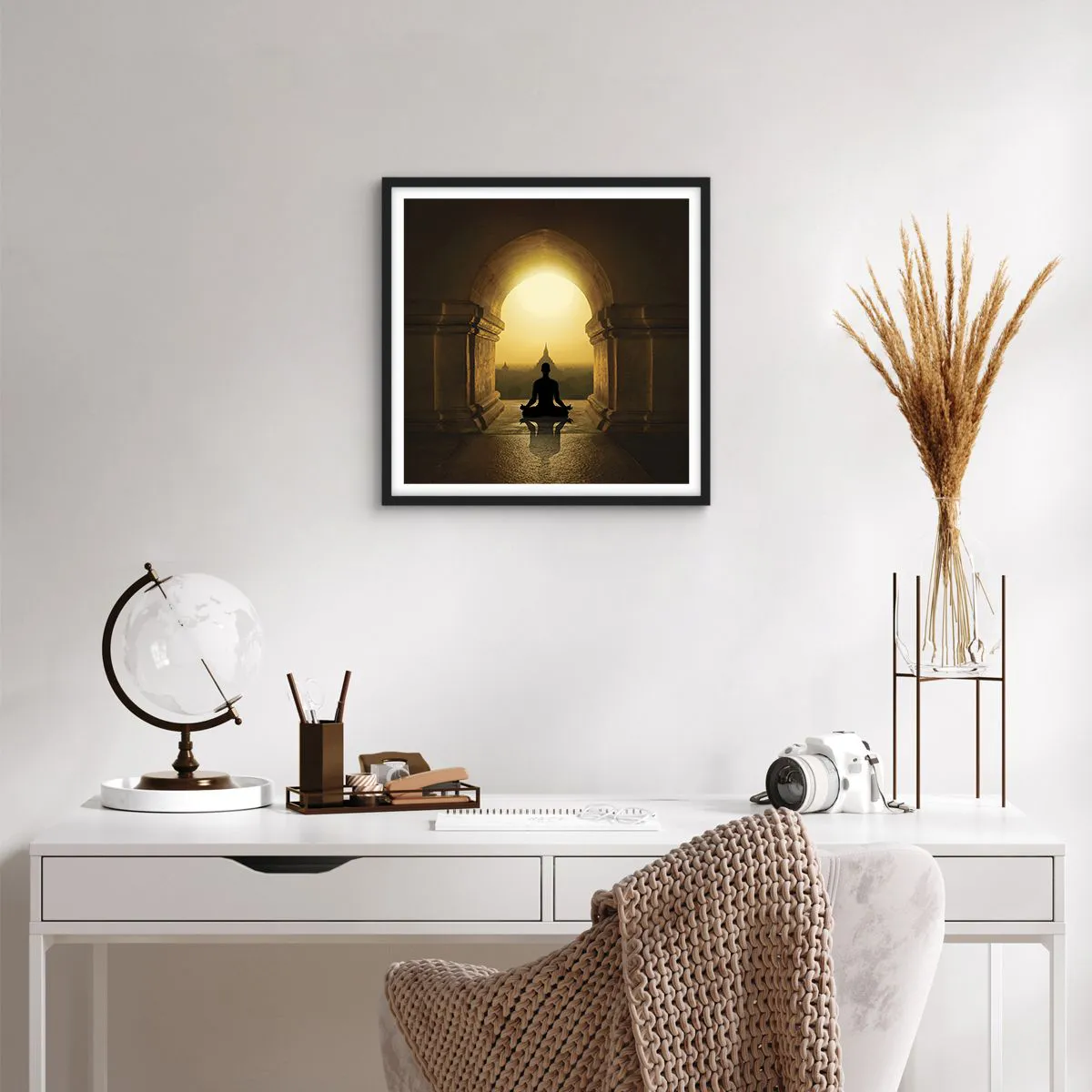 Poster in cornice nera - Armonia completa - 50x50 cm