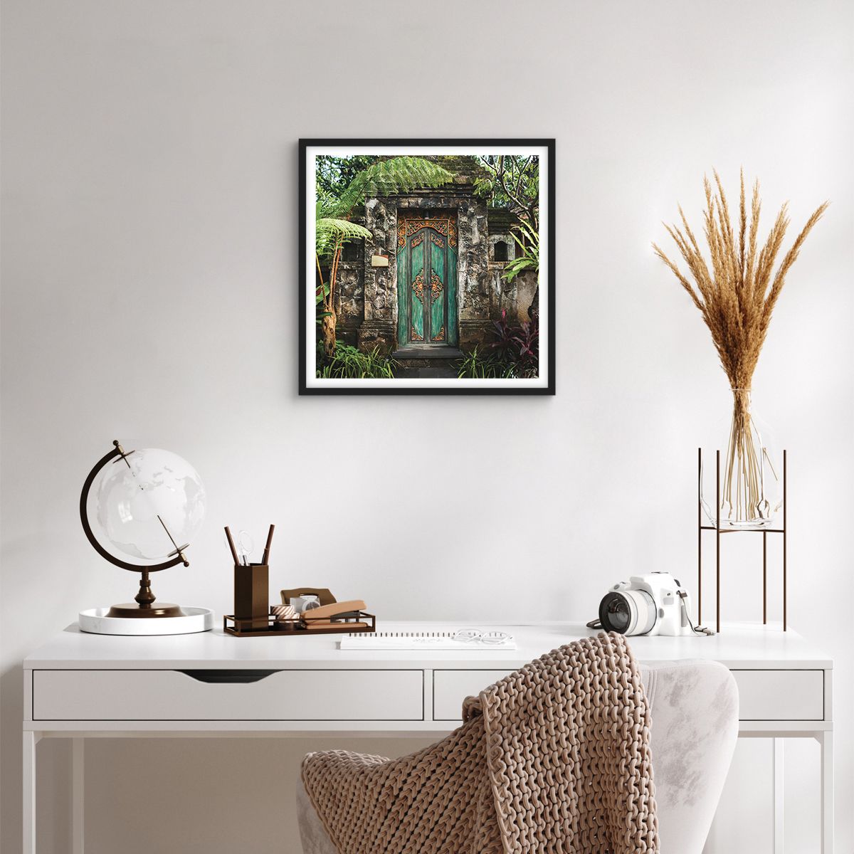 Affiche Poster ARTTOR 40x50 Cm - Fantaisie Portail Jardin - Décoration Murale