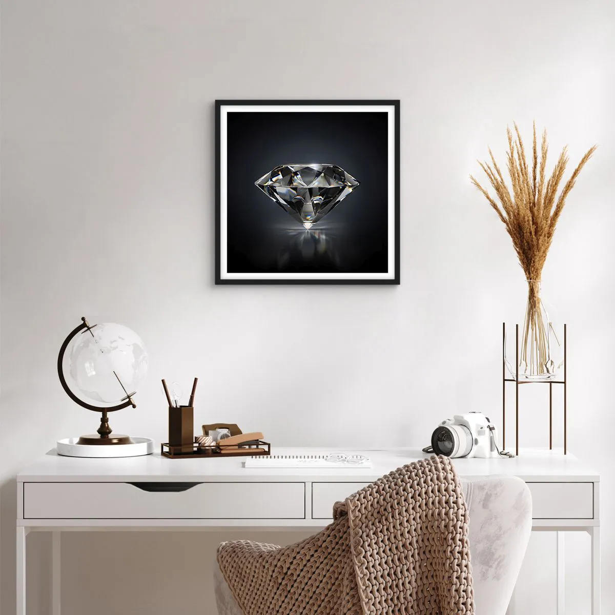 Plakát v černém rámu - Best girls friend - 50x50 cm