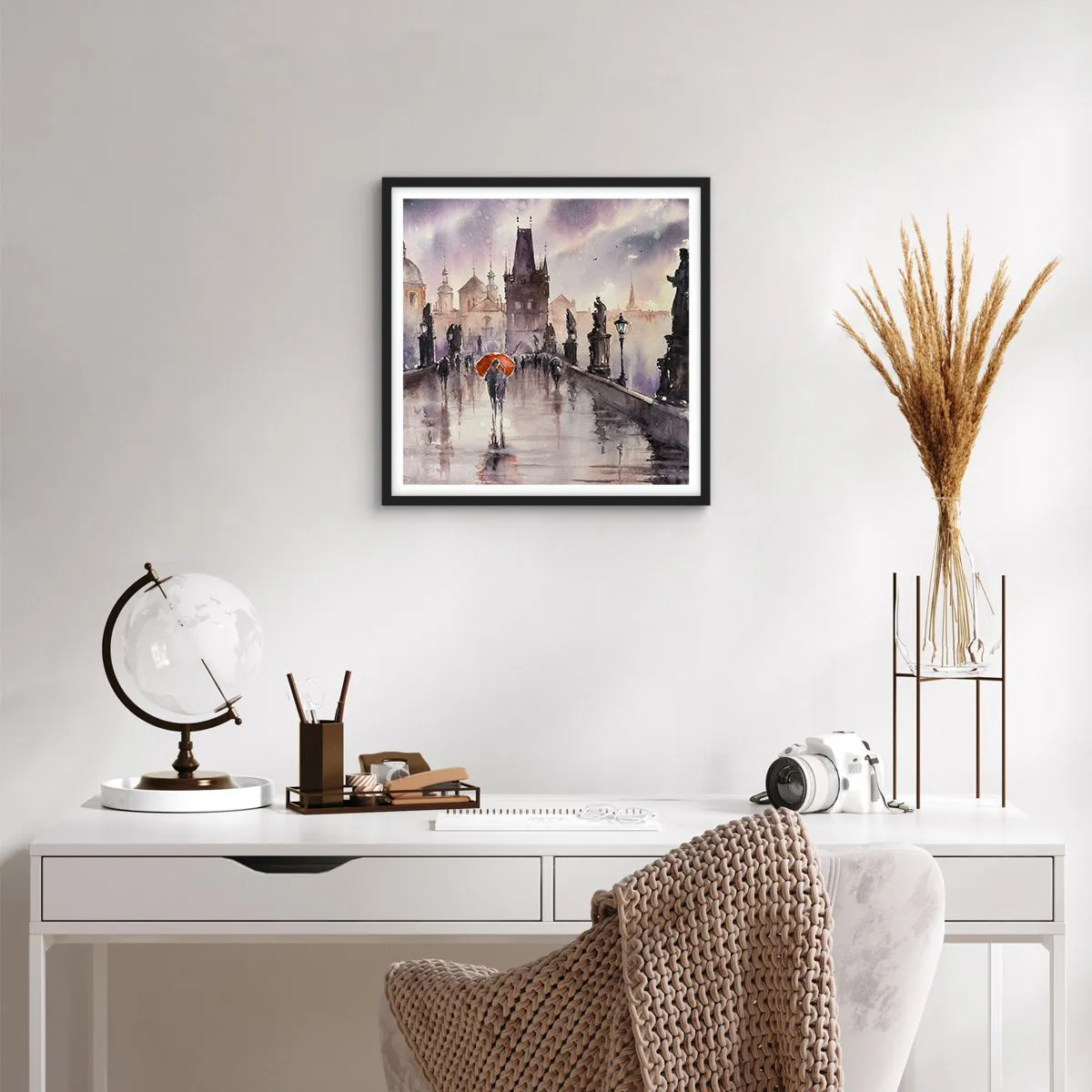 Plakát v černém rámu - Lidé se nemění - 50x50 cm