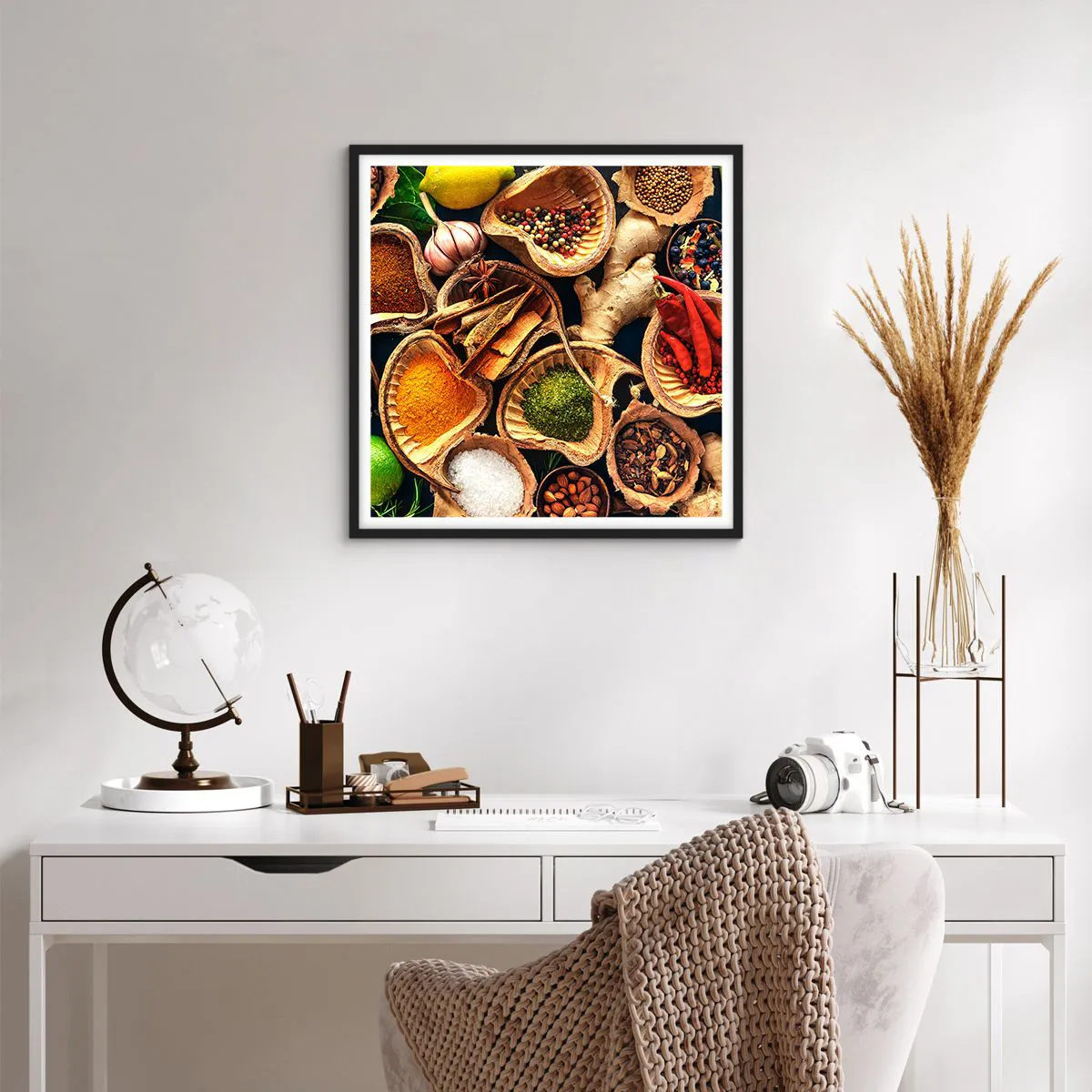 Poster in black frame - Take What You Want - 60x60 cm