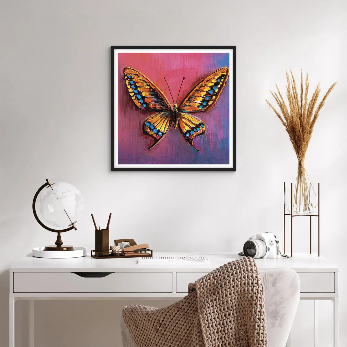 Affiche dans un cadre noir - Poster - Un joyau de la nature - 60x60 cm