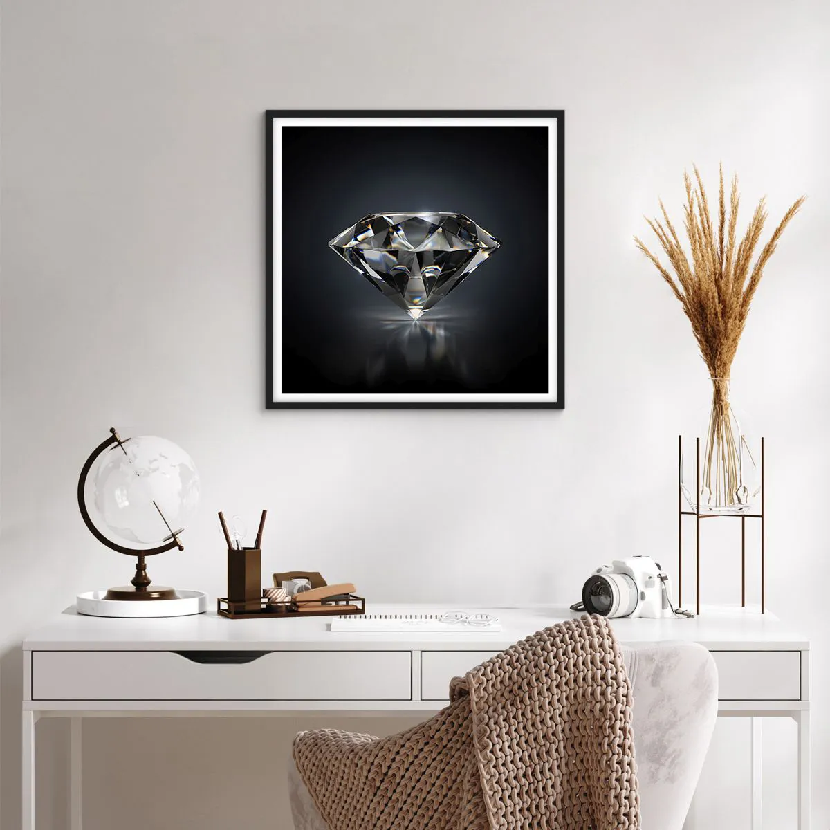 Plakát v černém rámu - Best girls friend - 60x60 cm