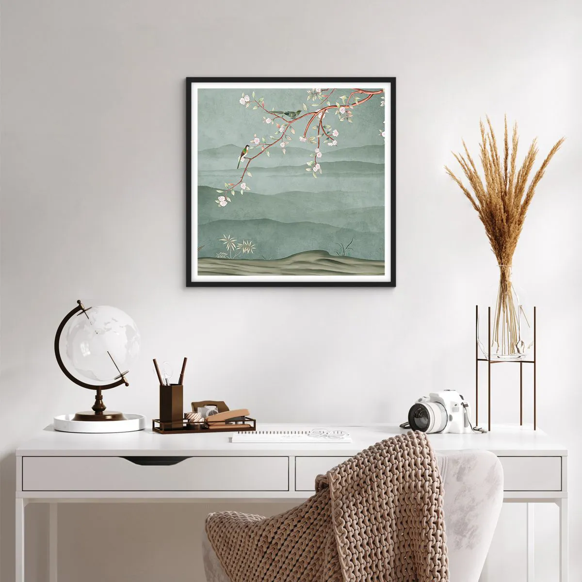 Poszter fehér keretben - Tavasz, ah, te vagy az - 60x60 cm