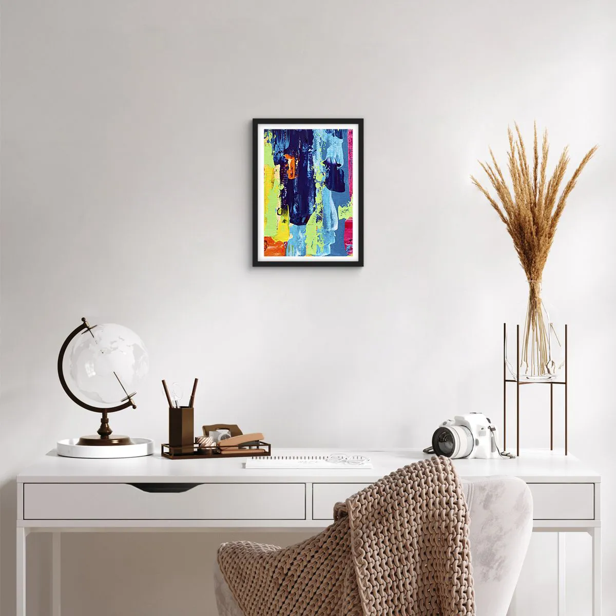 Plakat w czarnej ramie - Życie jest piękne! - 30x40 cm