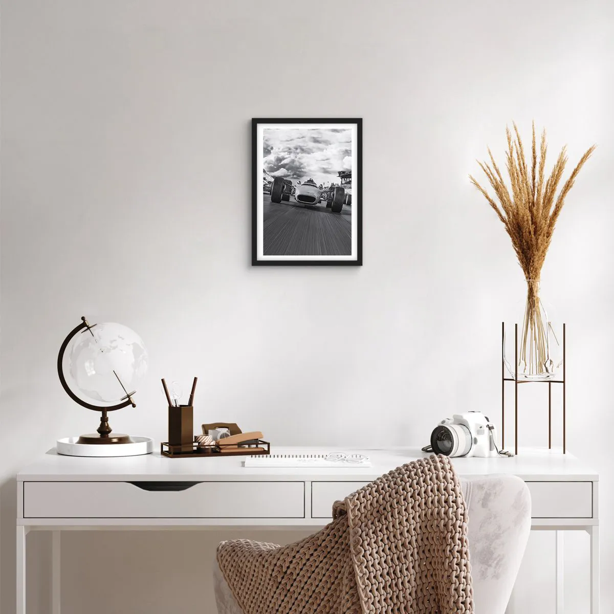 Poster in einem schwarzem Rahmen - Power ist da! - 30x40 cm