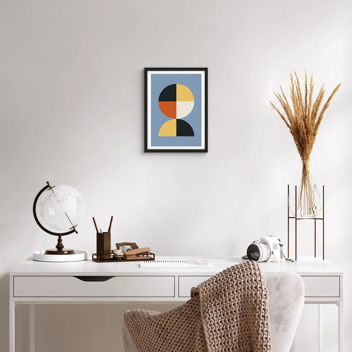 Plakat i sort ramme - Se og tæl - 30x40 cm