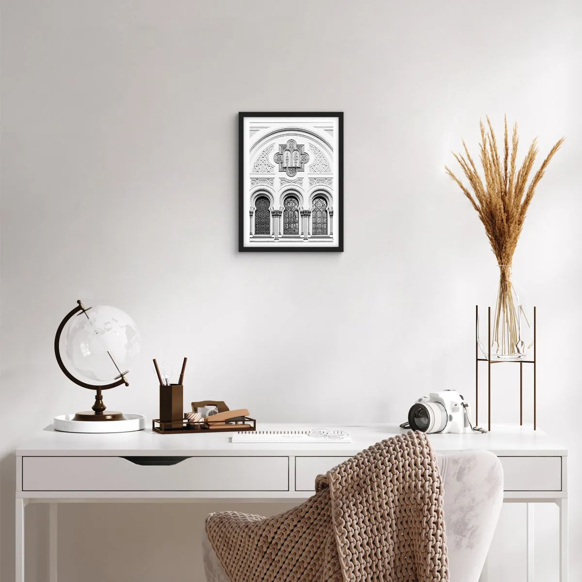 Poster in black frame - At the Crossroads of Cultures - 30x40 cm