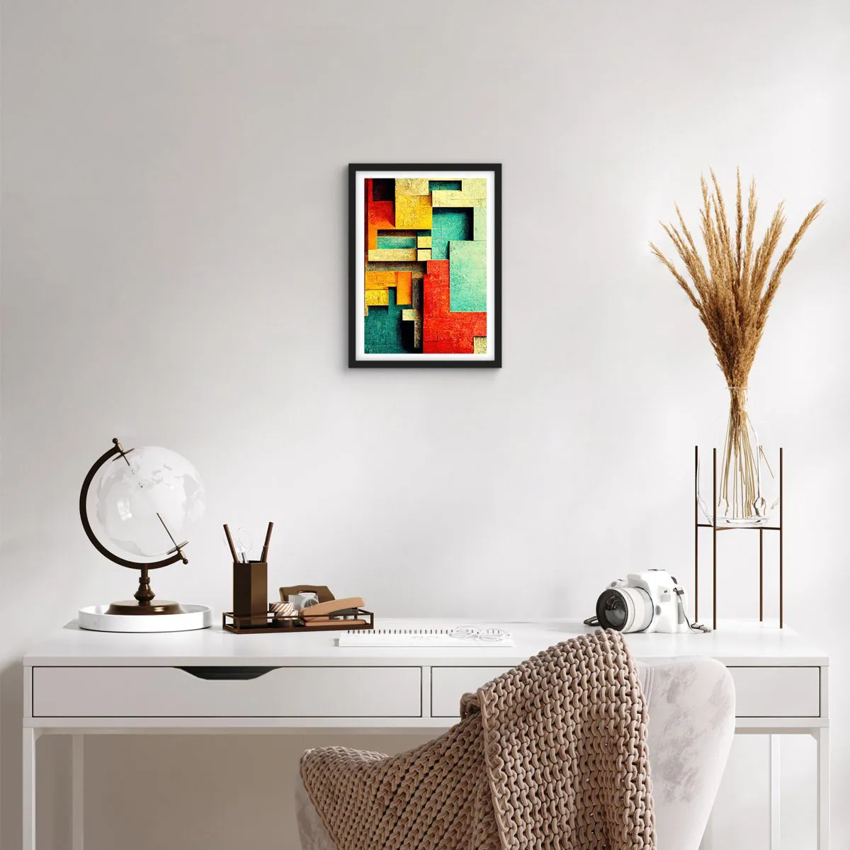 Affiche dans un cadre noir - Poster - Festival des angles droits - 30x40 cm