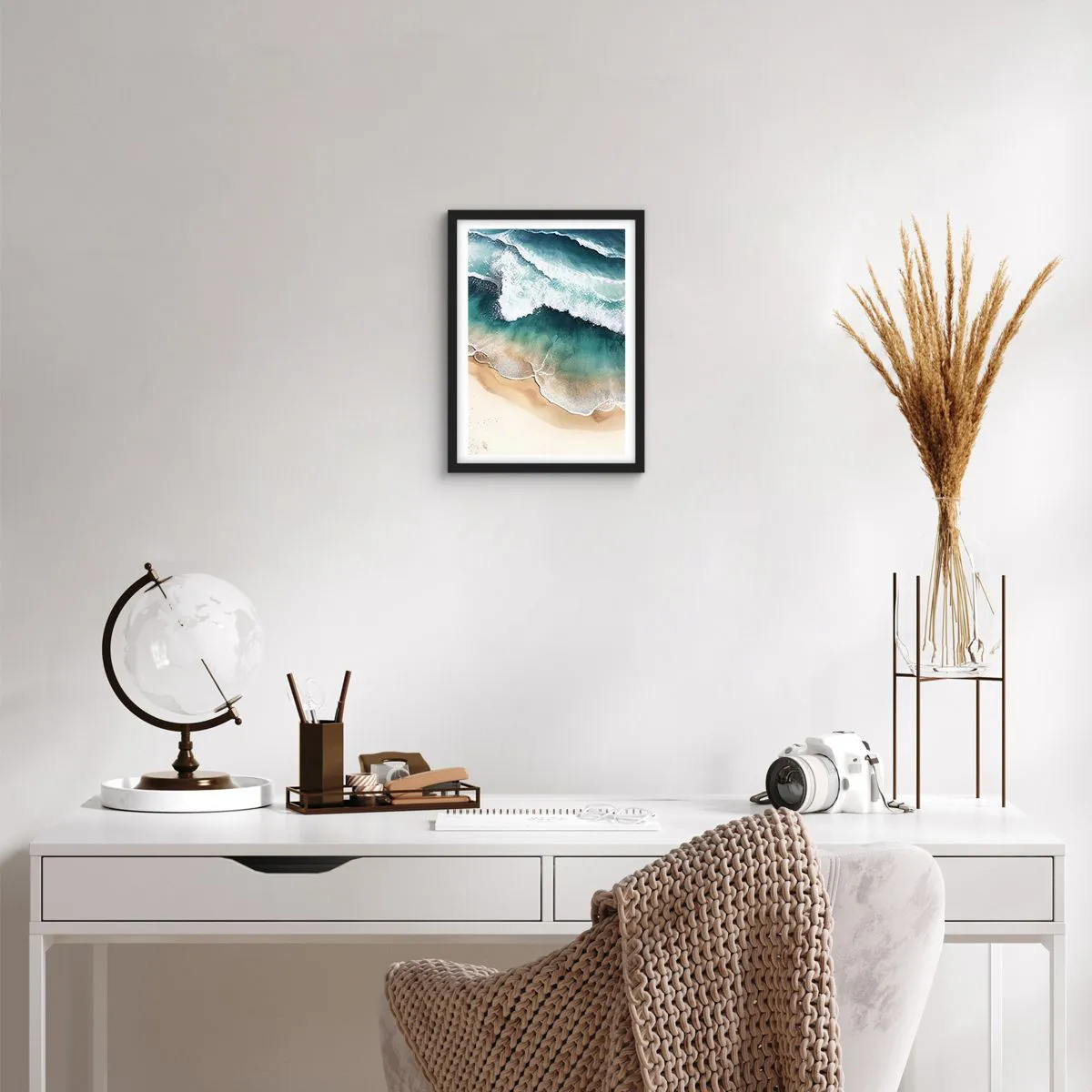 Poster in een zwarte lijst - De eeuwige ontmoeting - 30x40 cm