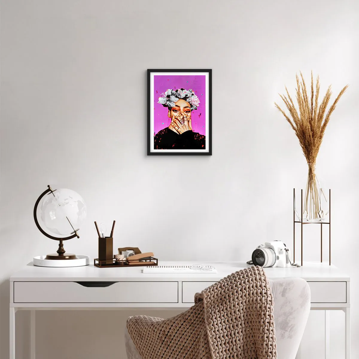 Affiche dans un cadre noir - Poster - Un peu fou - 30x40 cm