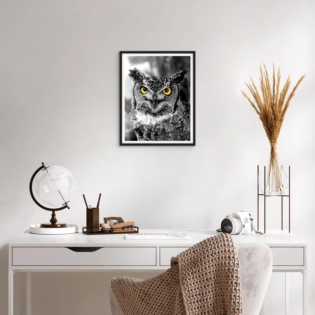 Poszter fehér keretben - Semmi sem fog elbújni - 40x50 cm