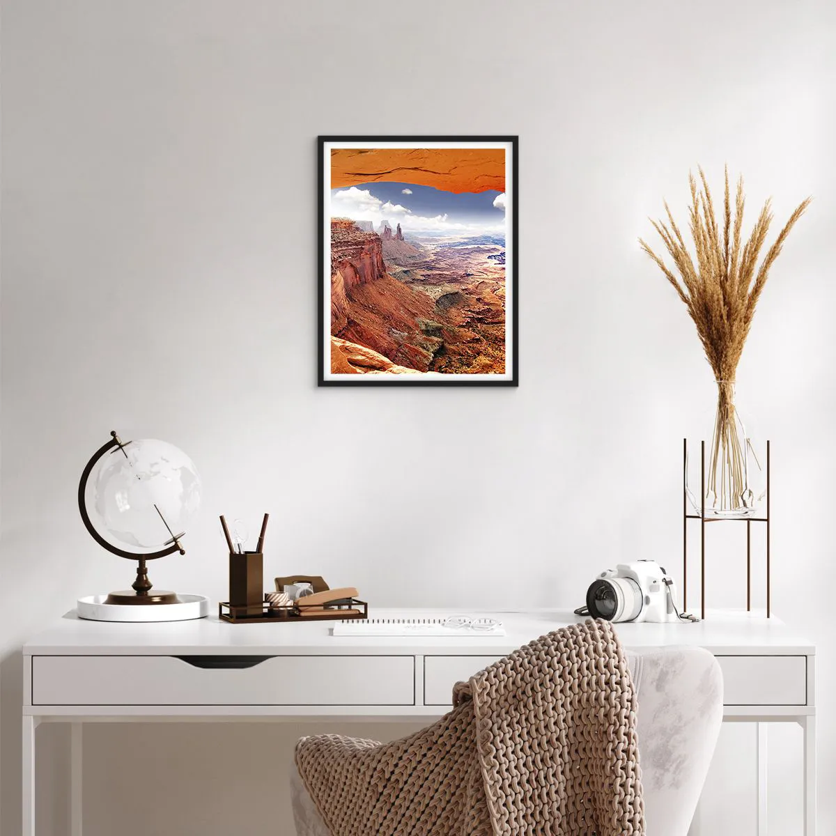 Poster in black frame - Sculpted by Nature - 40x50 cm