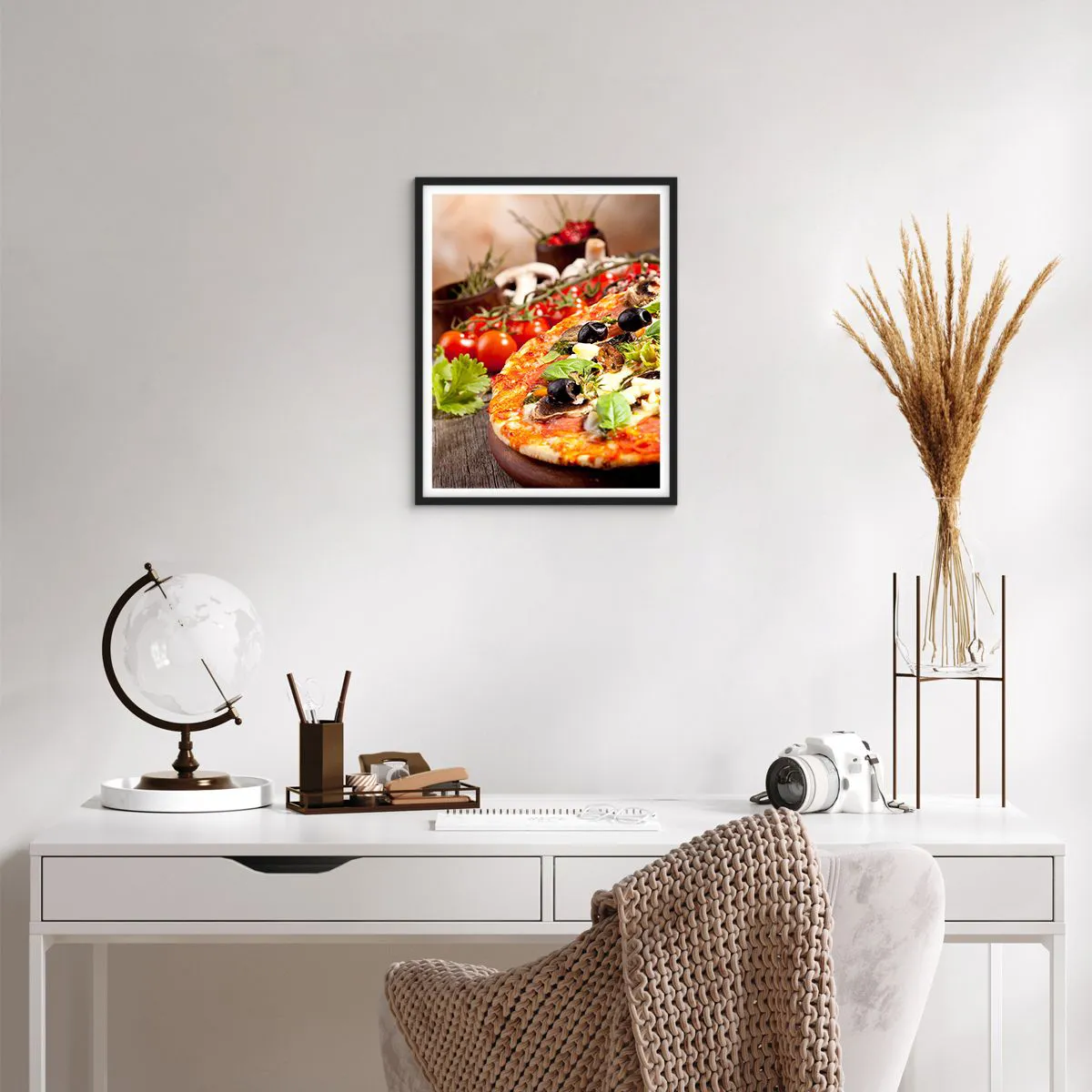 Póster en marco negro - De ingredientes puros - 40x50 cm