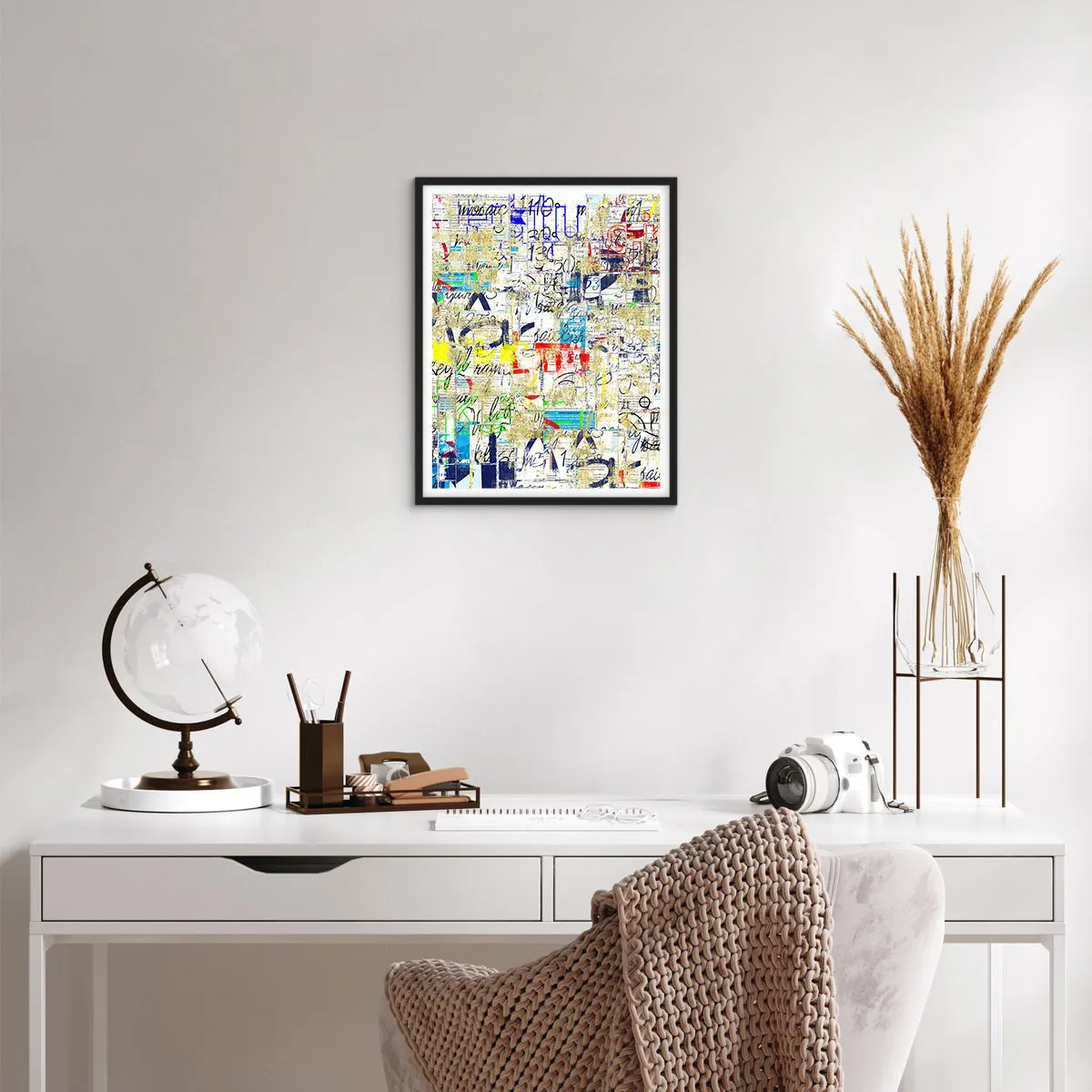 Plakat i sort ramme - Simpelthen en fryd for øjet - 40x50 cm