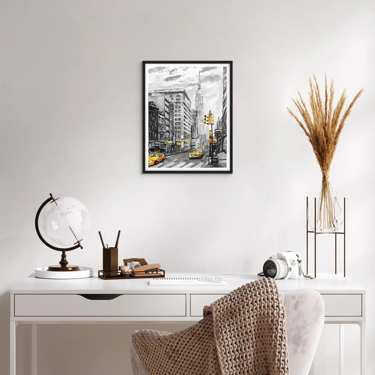 Poster in een zwarte lijst - Een verhaal uit New York - 40x50 cm