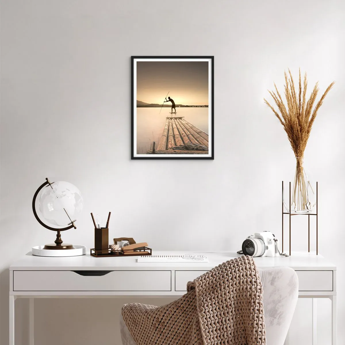 Plakát v černém rámu - Před odpočinkem - 40x50 cm