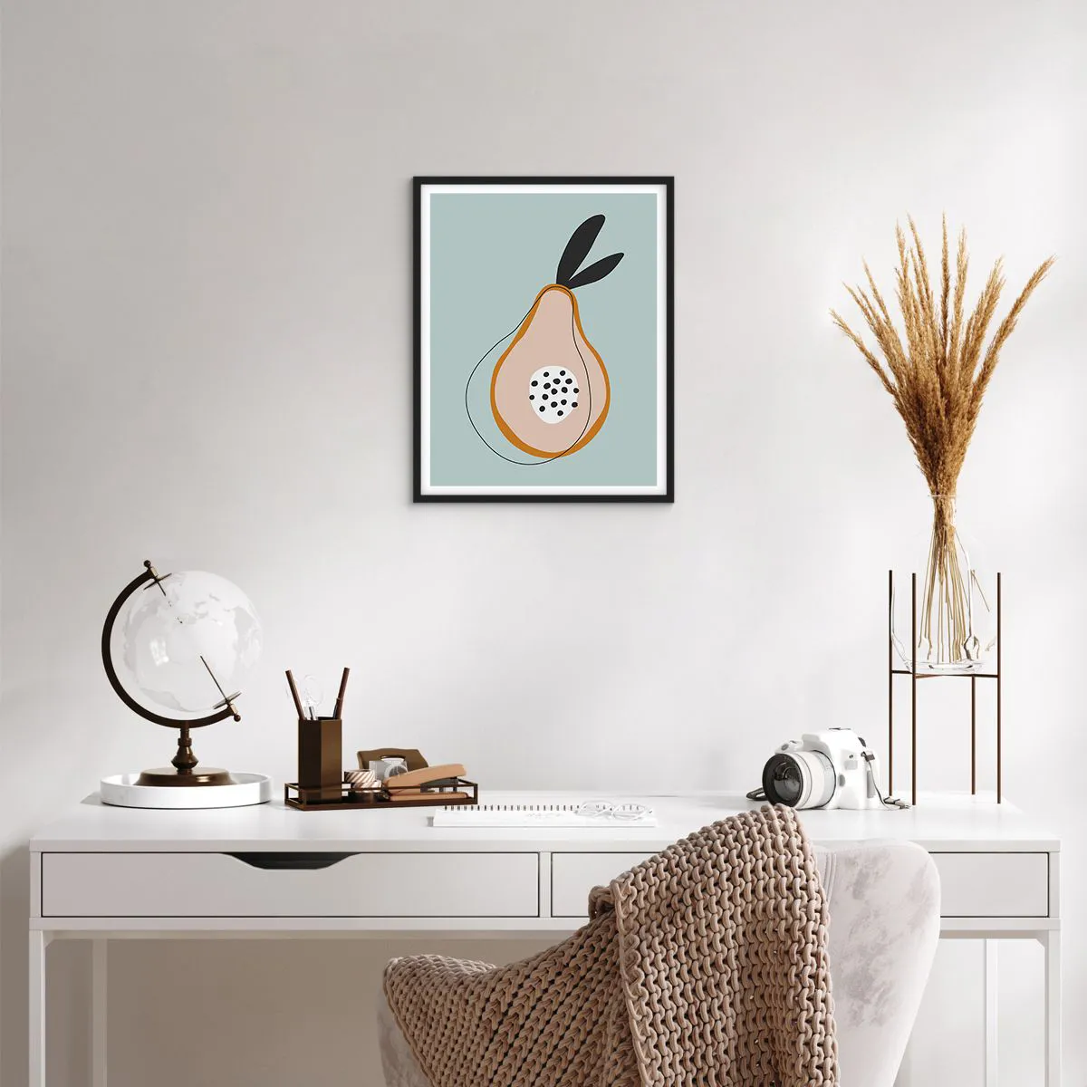 Póster en marco negro - El interior de la naturaleza - 40x50 cm