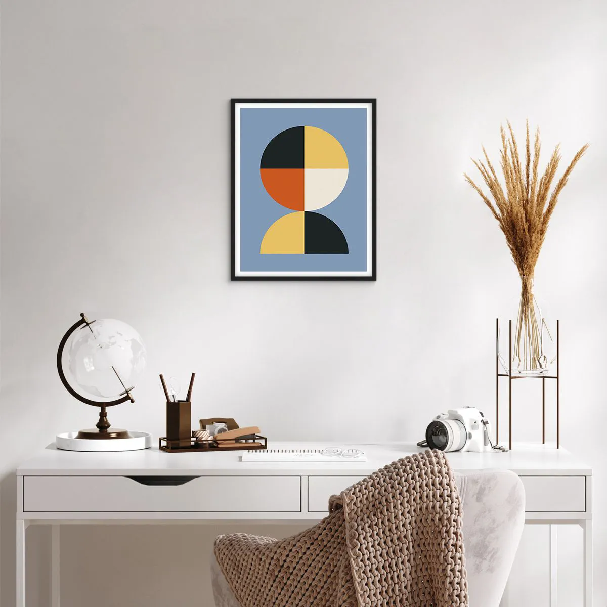 Plakat i sort ramme - Se og tæl - 40x50 cm