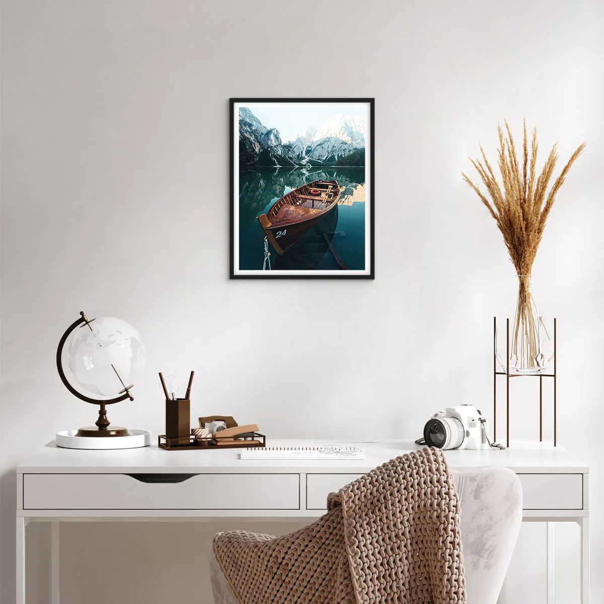 Poszter fehér keretben - Üvegre festve - 40x50 cm