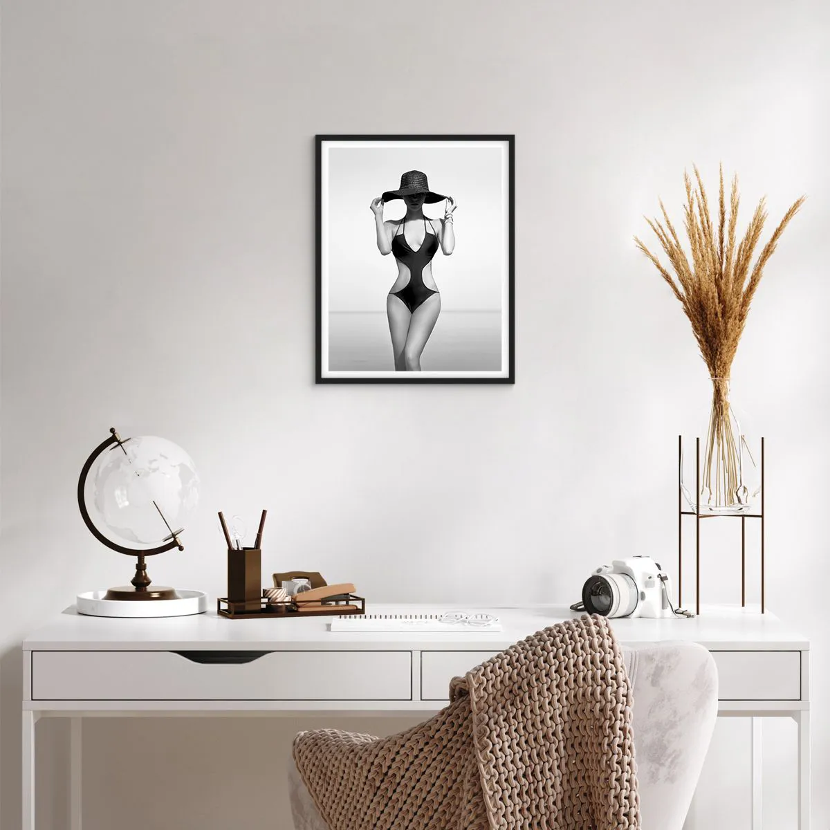 Affiche dans un cadre noir - Poster - Mon prénom? Élégance - 40x50 cm