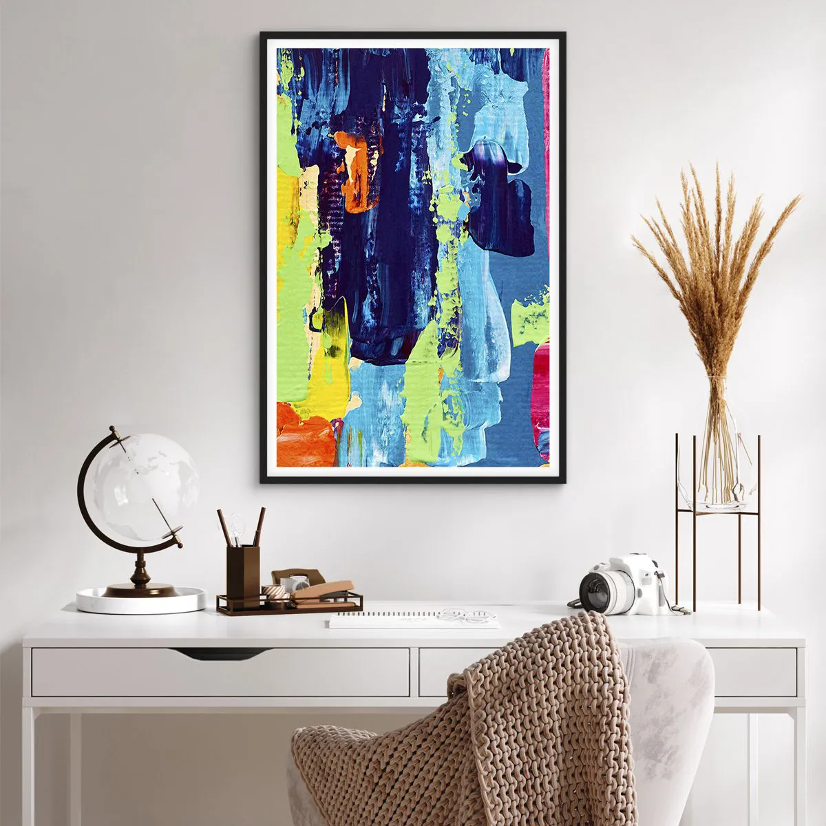 Plakat w czarnej ramie - Życie jest piękne! - 61x91 cm