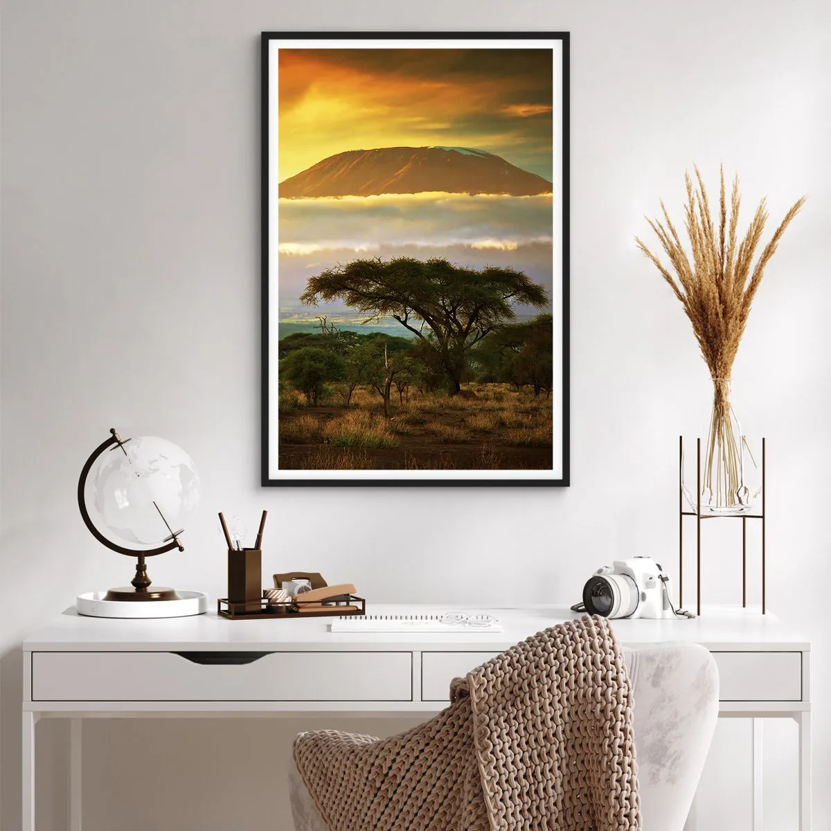 Poster în ramă neagră - Visul unui călător - 61x91 cm