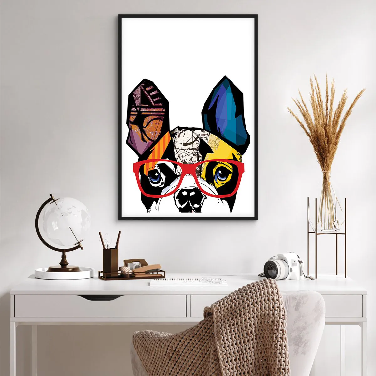 Plakat i sort ramme - Intellektuel - 61x91 cm