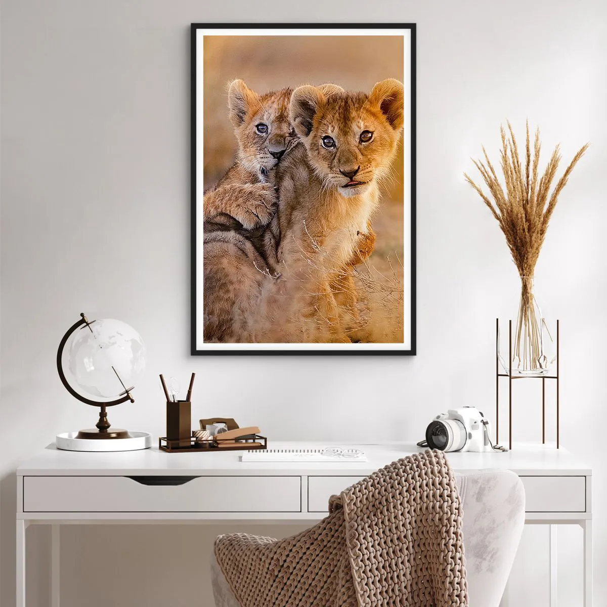 Plakat w czarnej ramie - Nie przeszkadzać! Bawimy się - 61x91 cm