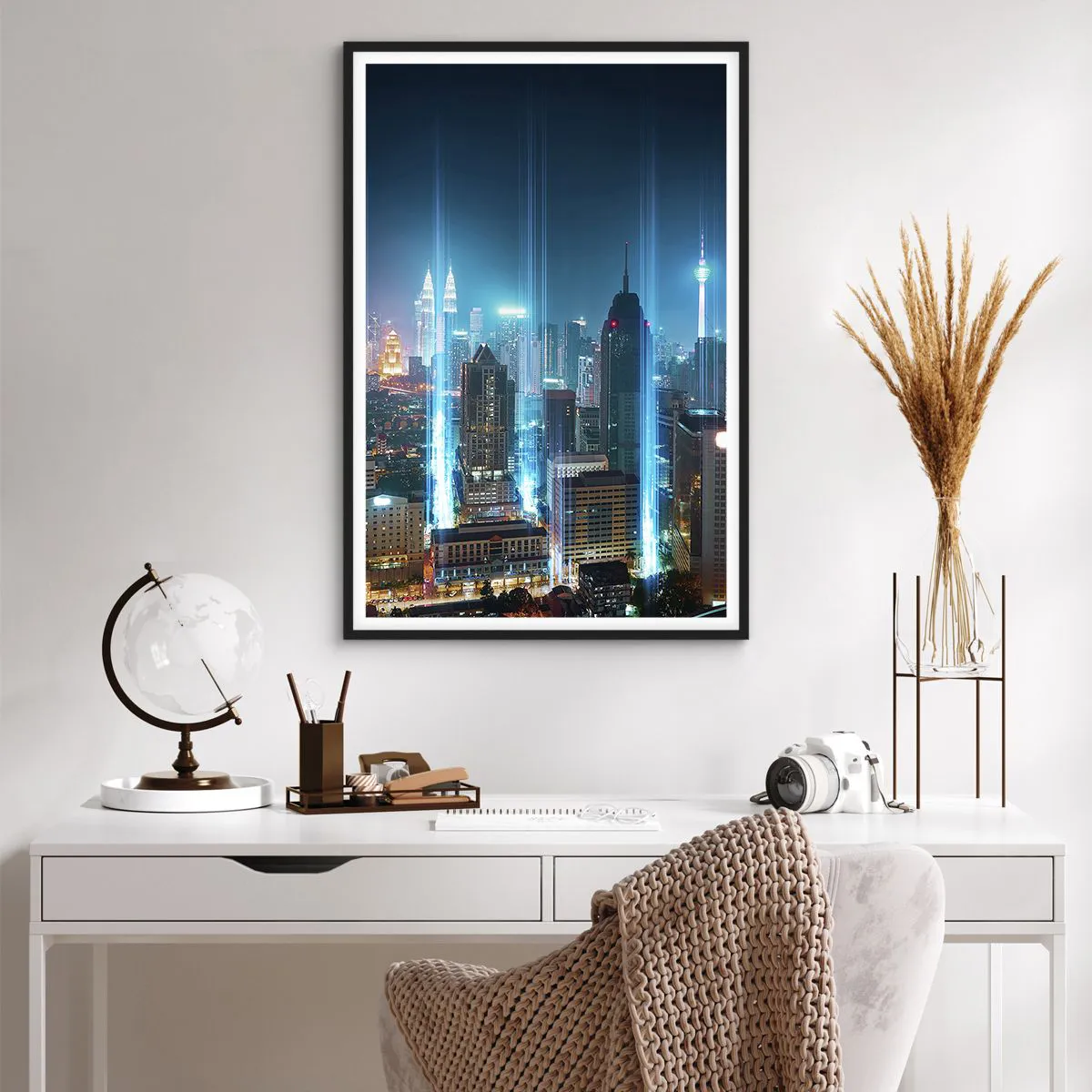 Plakát v černém rámu - Berlinským způsobem do nebe - 61x91 cm