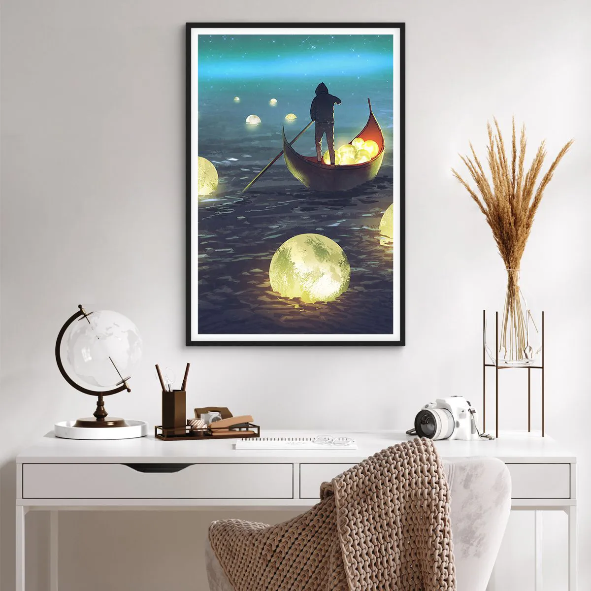 Pôster com moldura preta - Coisas com as quais os filósofos nunca sonharam - 61x91 cm