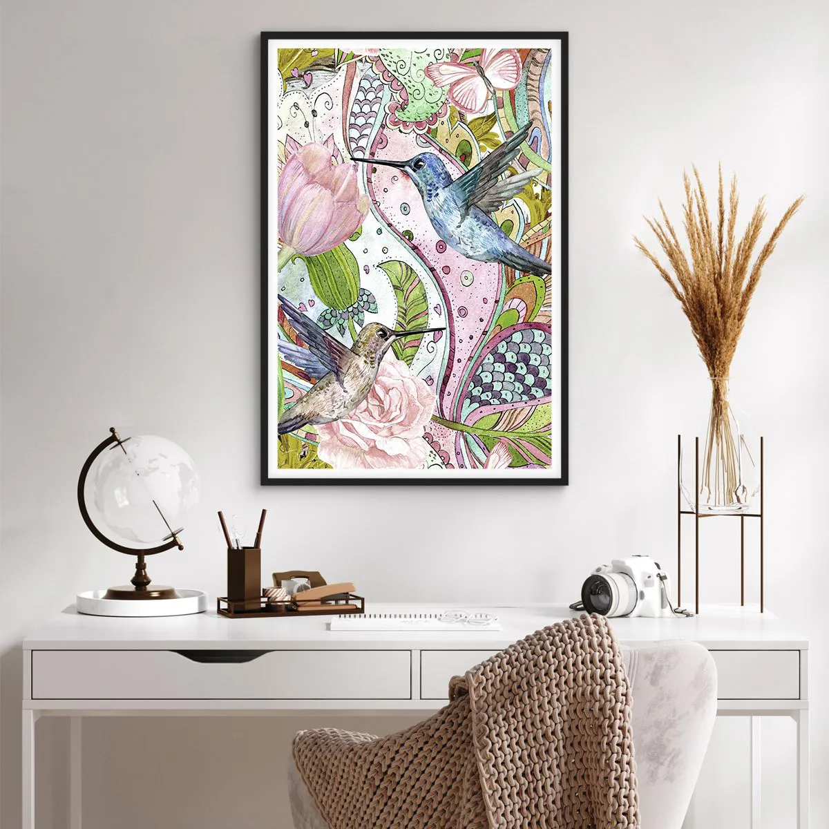 Poster in black frame - Entwined in the Vines - 61x91 cm