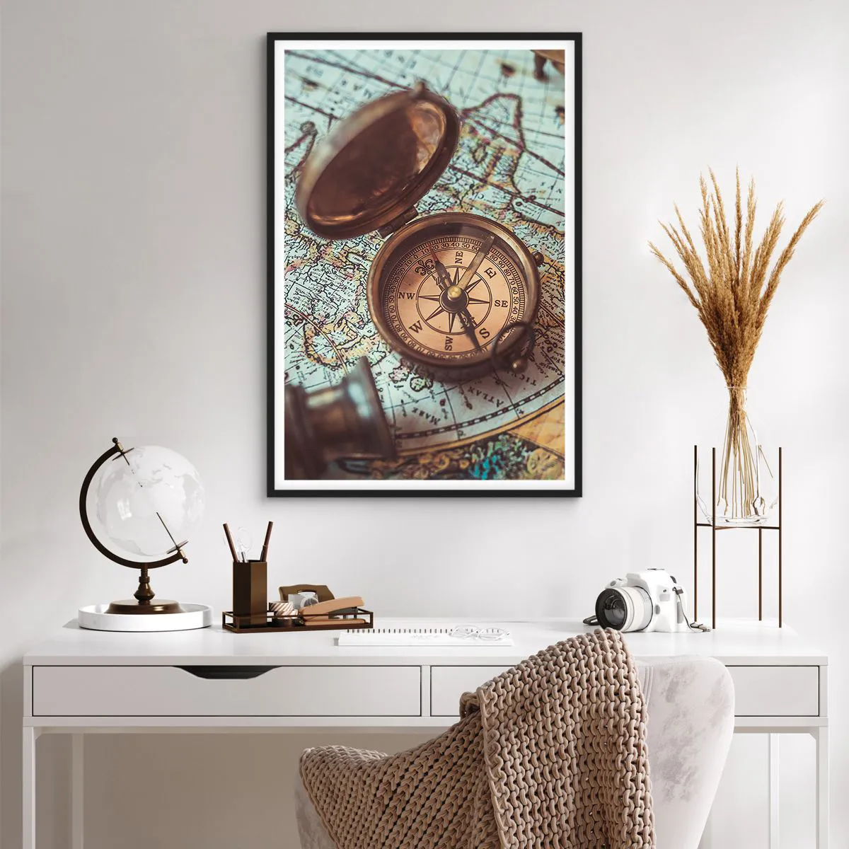 Plakat i sort ramme - For eventyreren - 61x91 cm