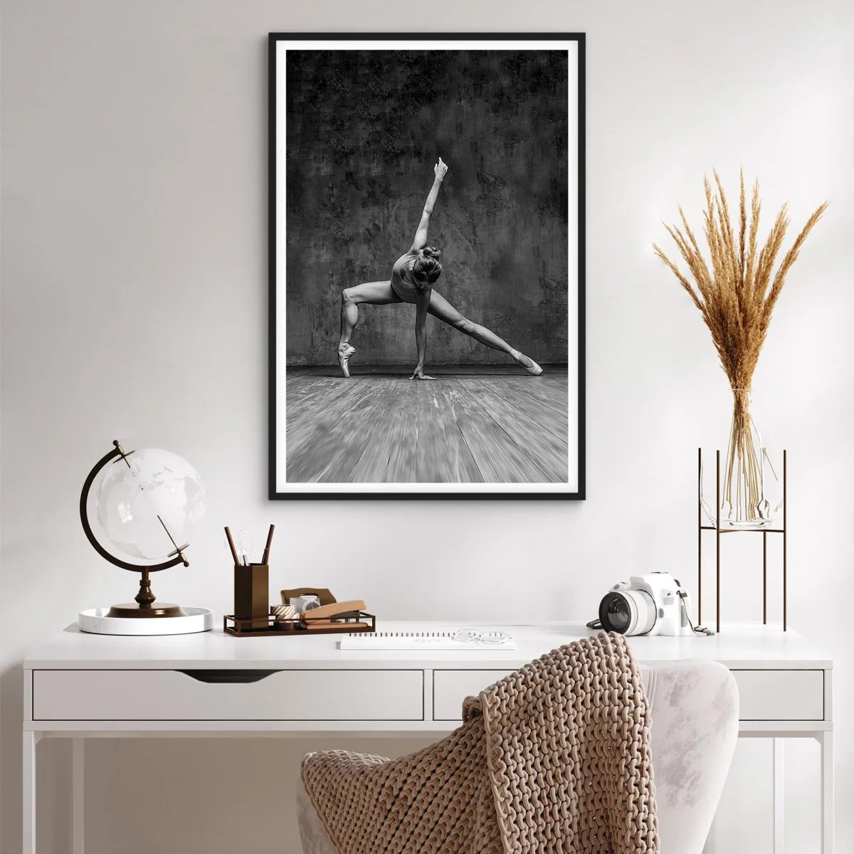 Affiche dans un cadre noir - Poster - Balance idéale - 61x91 cm