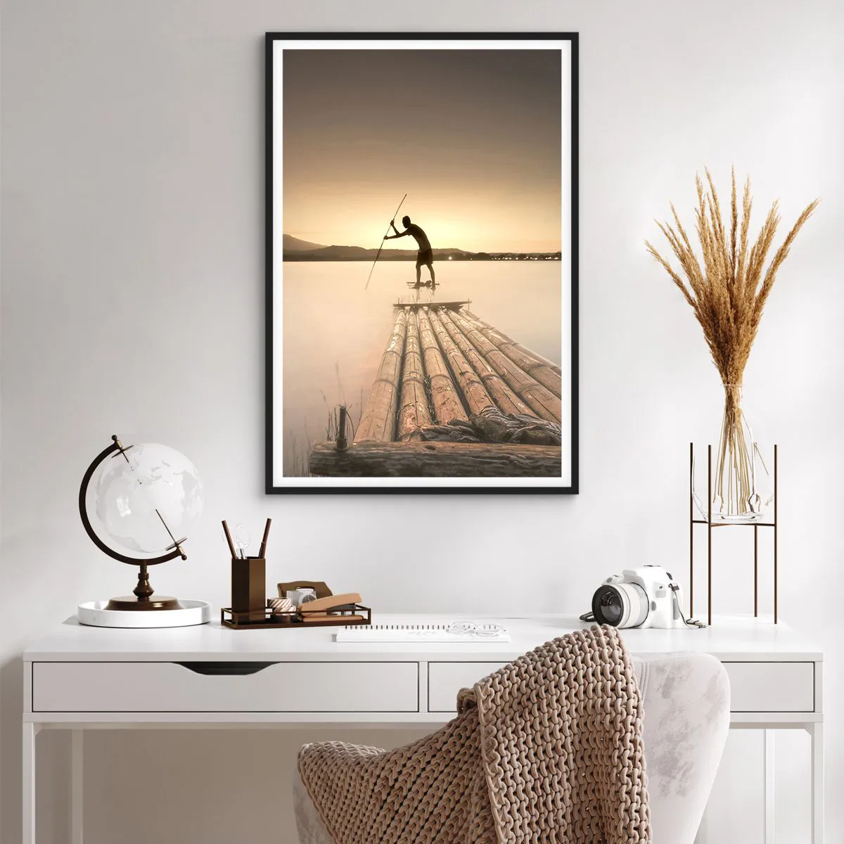 Plakat i sort ramme - Før du hviler - 61x91 cm