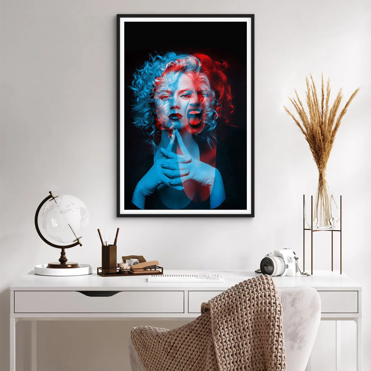 Affiche dans un cadre noir - Poster - Alter ego - 61x91 cm