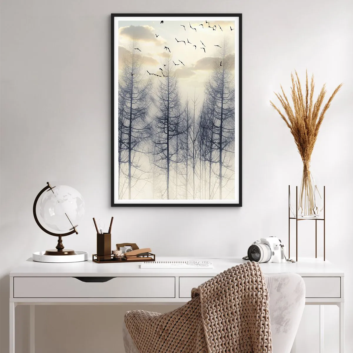 Poszter fehér keretben - Erdei szellemek - 61x91 cm