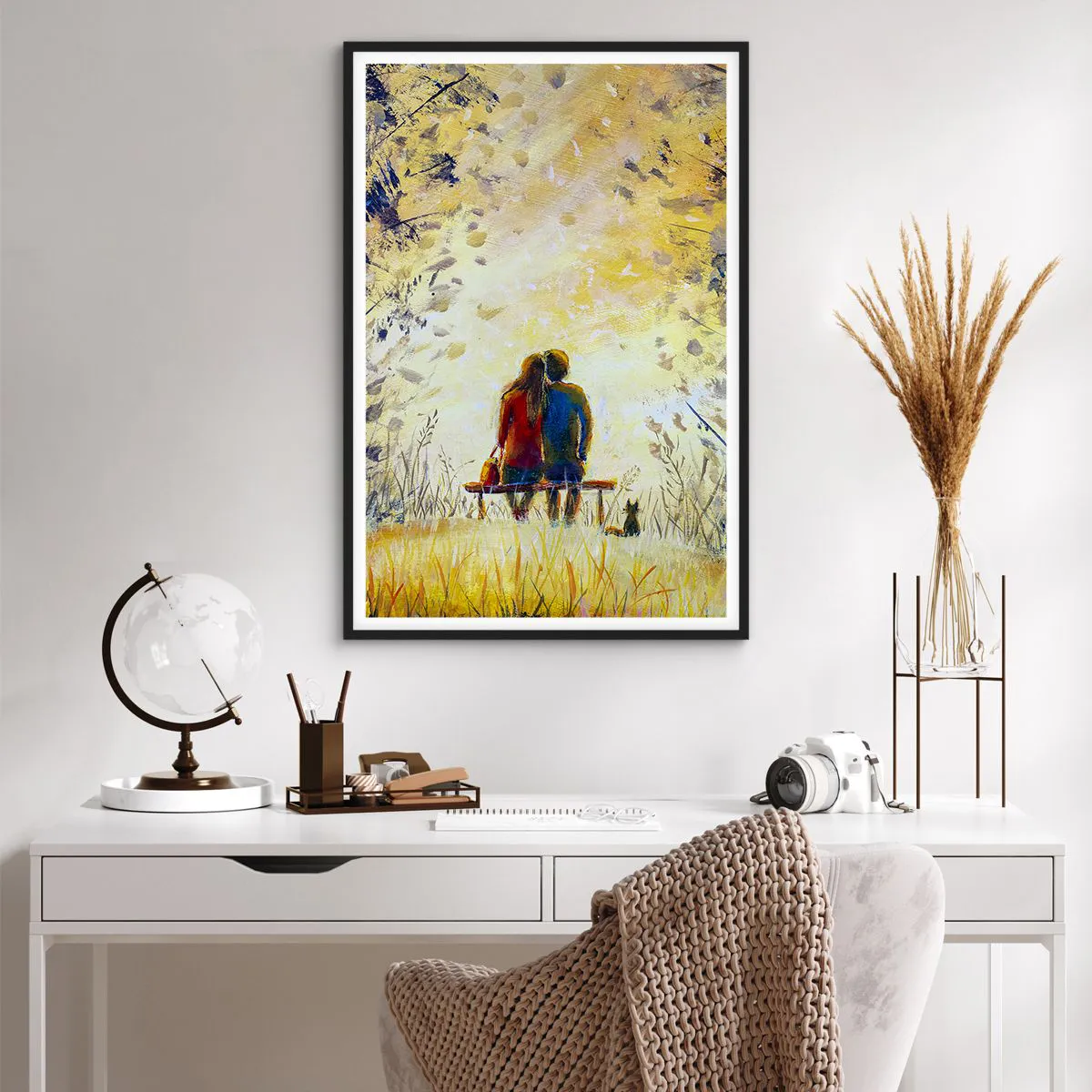 Plakat i sort ramme - Et magisk øjeblik - 61x91 cm