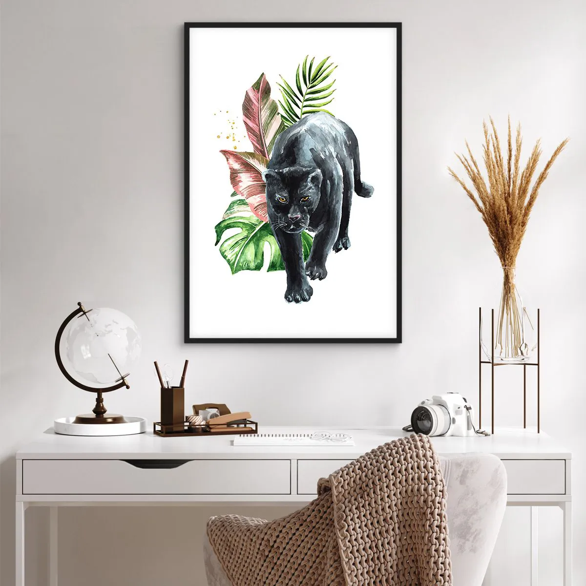 Poster in cornice nera - Cuore selvaggio - 61x91 cm