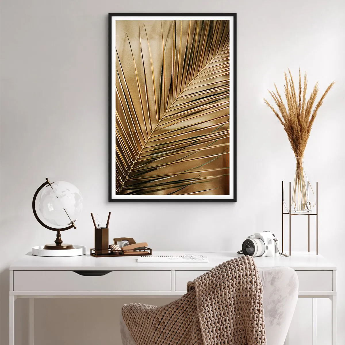 Poster in black frame - Natural Colonnade - 61x91 cm