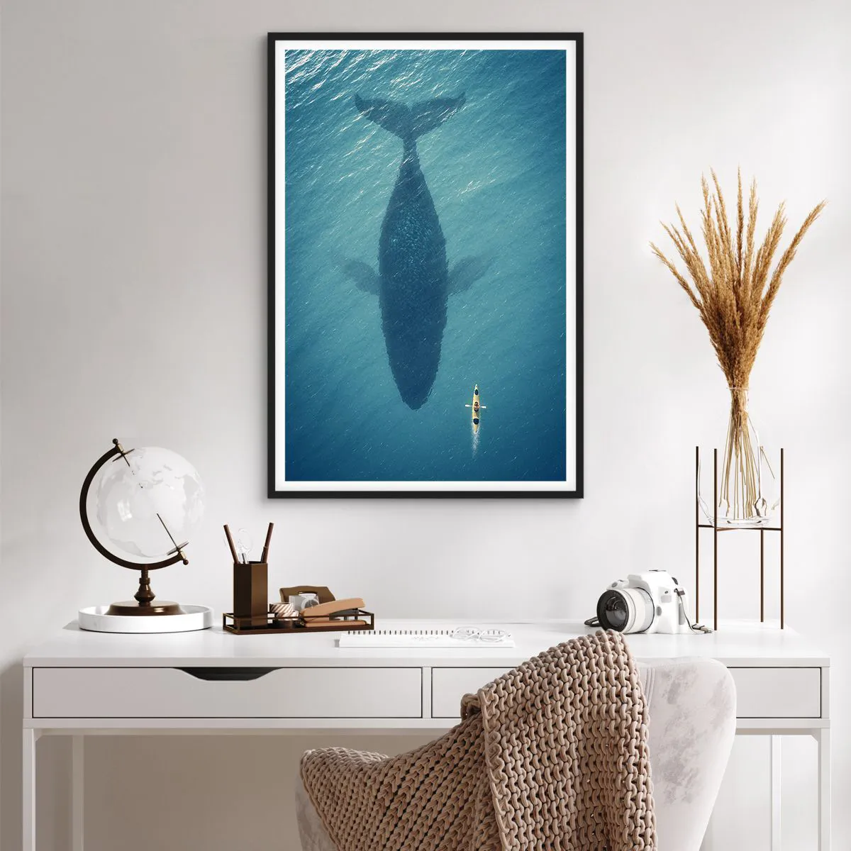 Poszter fehér keretben - Találkozás az óceánon - 61x91 cm