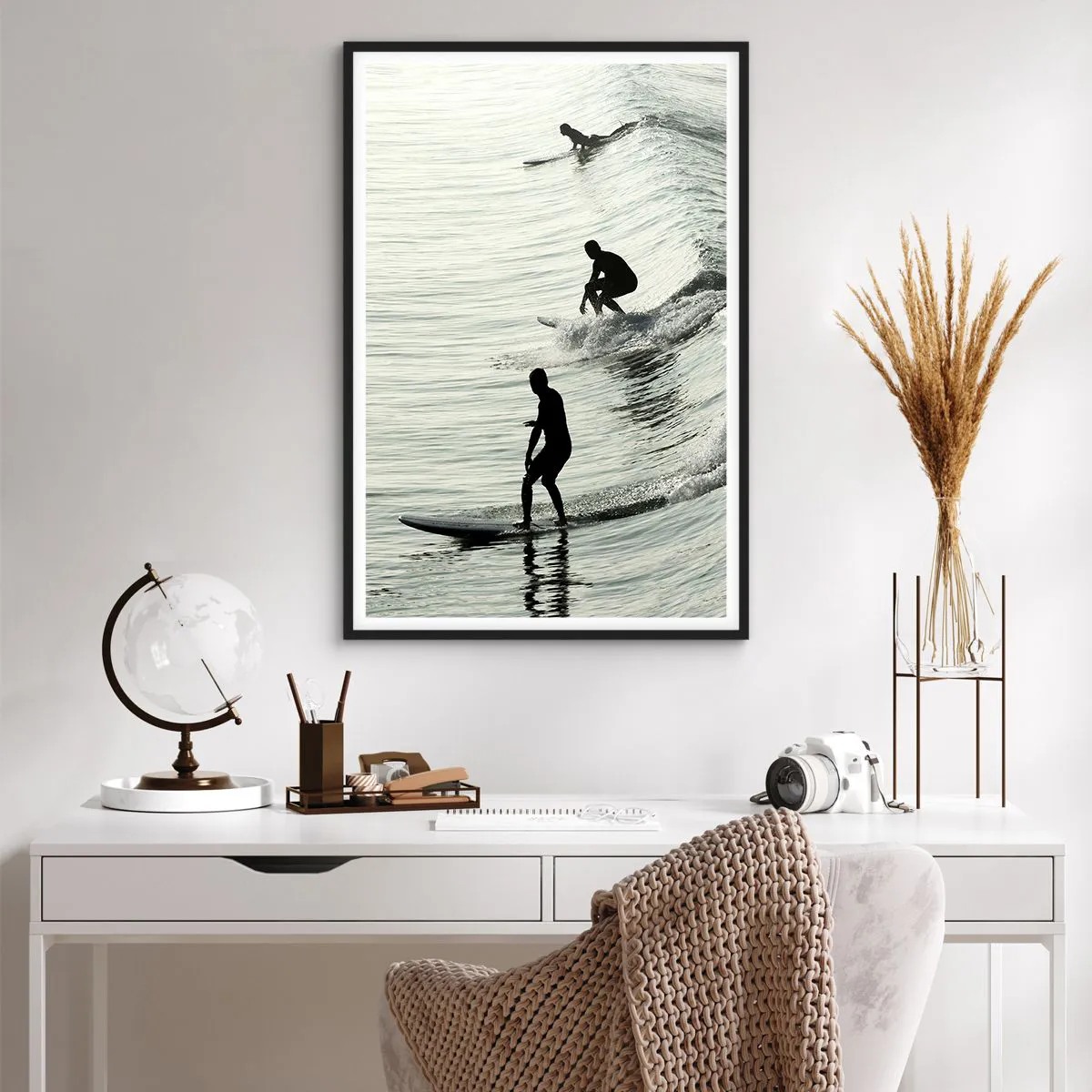 Plakát v černém rámu - Za vlnou - 61x91 cm