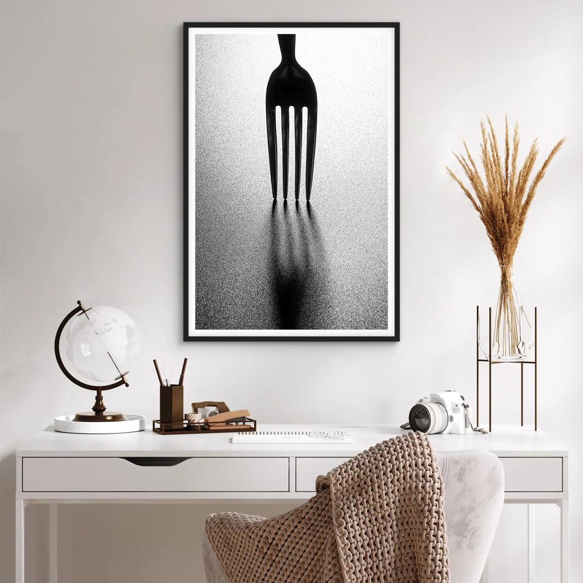 Poster in einem schwarzem Rahmen - Licht und Schatten - 61x91 cm