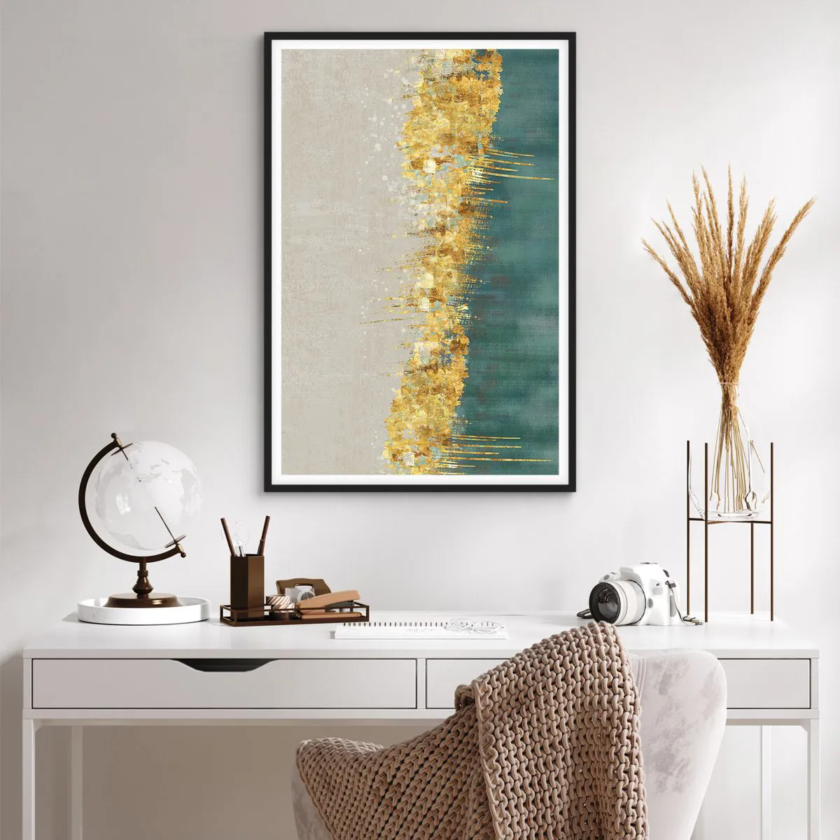 Poszter fehér keretben - Az aranyhatár - 61x91 cm