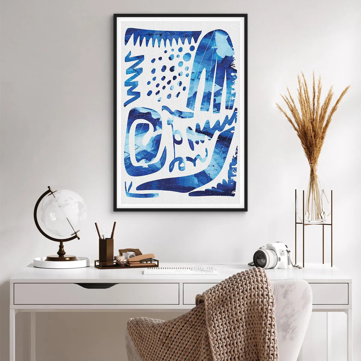 Plakat i sort ramme - Tilbage til rødderne - 61x91 cm